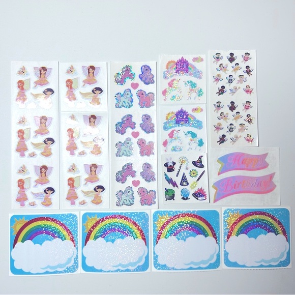 Bundle of Vintage Sandylion stickers lot of 12 my little pony fairy mushroom - Picture 2 of 14